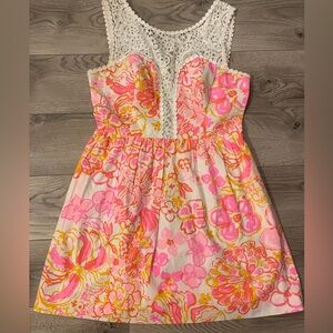 Lilly Pulitzer Y2K Reagan Fit and Flare - Resort White / Happiness Is